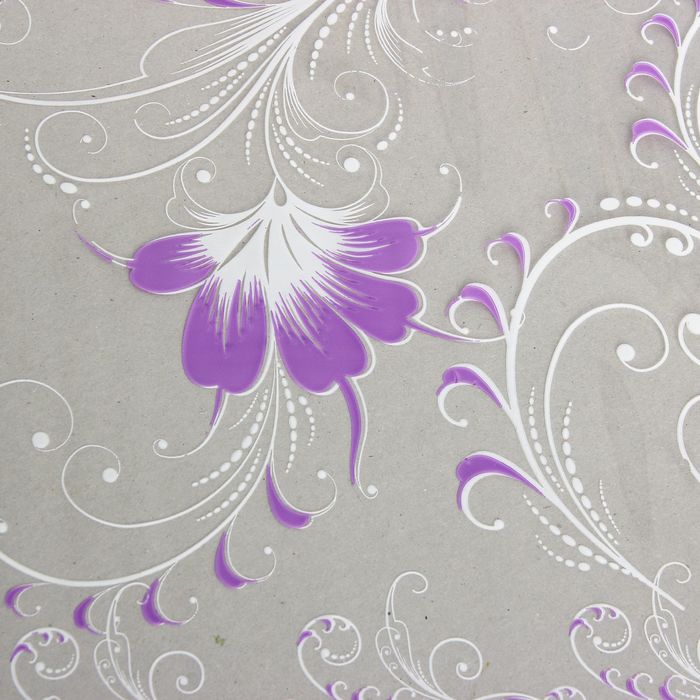 Пленка для цветов "Лаванда" белый-сиреневый 700 мм х 8.5 м