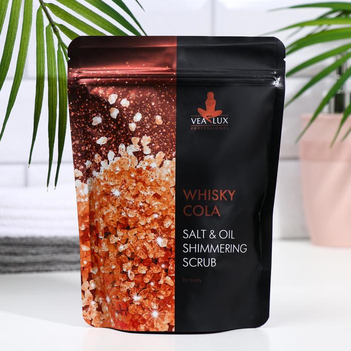 

Скраб-шиммер для тела Vealux Whisky Cola бронзовый, с экстрактом зелёного кофе и маслом ростков пшеницы, 200 г