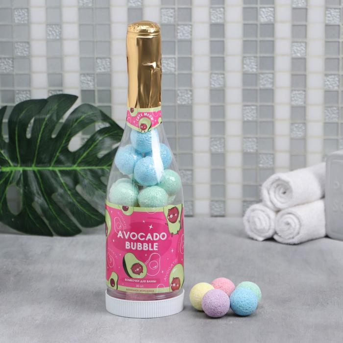 

Бомбочки для ванны Avocado bubble 20 г х 30 шт в шампанском