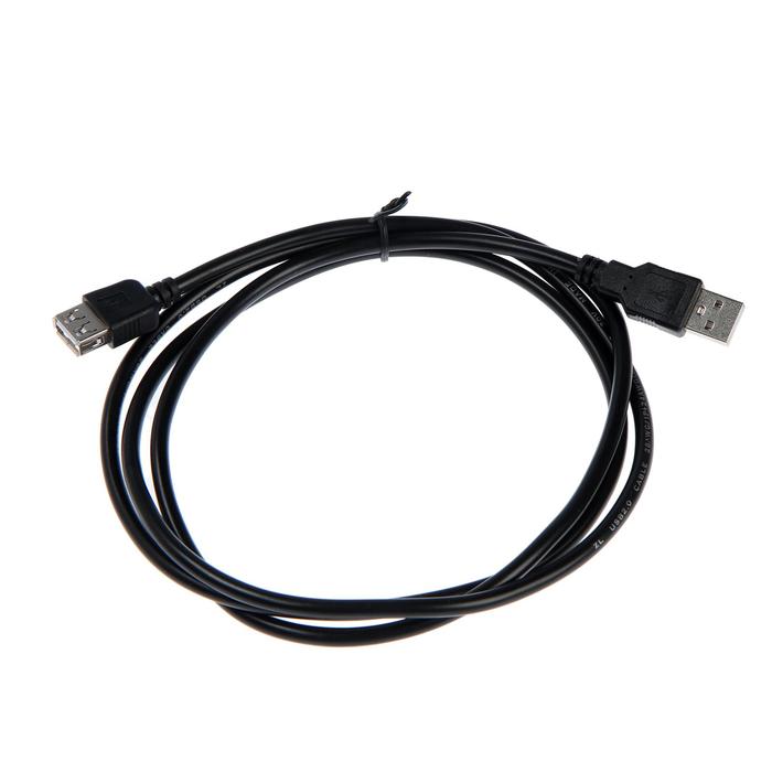 Купить Кабель-удлинитель USB, USB A (m) - USB A (f), 1.5 м, черный сейчас Кабель-удлинитель USB, USB A (m) - USB A (f), 1.5 м, черный