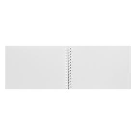 Скетчпад А5, 20 листов на гребне "Серебряная сова", обложка мелованный картон, жёсткая подложка, тиснение фольгой, блок акварельная бумага 200 г/м2 от Сима-ленд