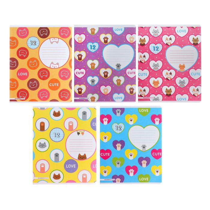 Тетрадь 12 листов в клетку 