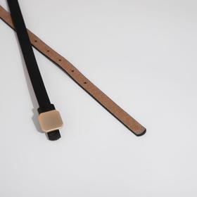 

Ремень женский, ширина 1,4 см, гвоздик, цвет чёрный
