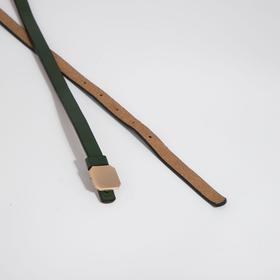 

Ремень женский, ширина 1,4 см, гвоздик, цвет зелёный