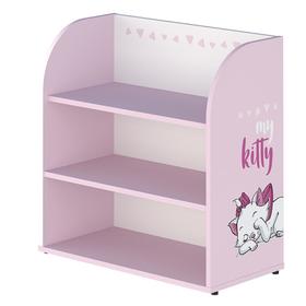 

Стеллаж детский Polini kids Disney baby «Кошка Мари», цвет белый-розовый