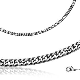 

Цепь "Плетение Ромб двойной" МРДГ7, посеребрение с оксидированием, 55см