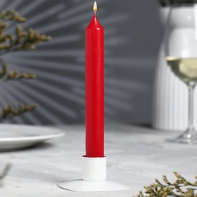 Свеча столовая ароматическая 'Бархатная Роза', 17х2 см, 40 гр Ош