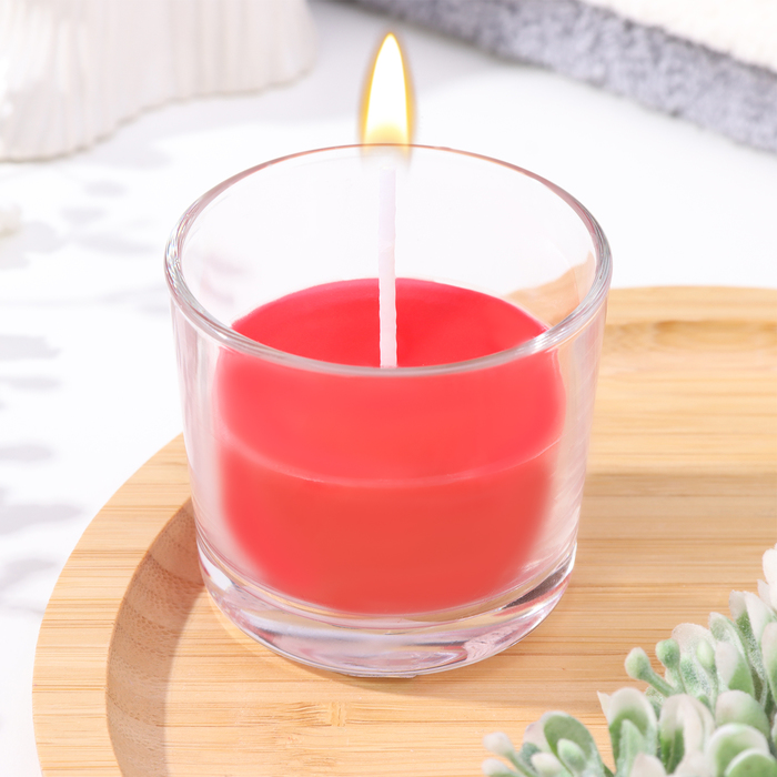 Свеча ароматическая в стакане АЛАНИЯ Гранат, 5,5 см свеча ароматическая в стакане алания бархатная роза