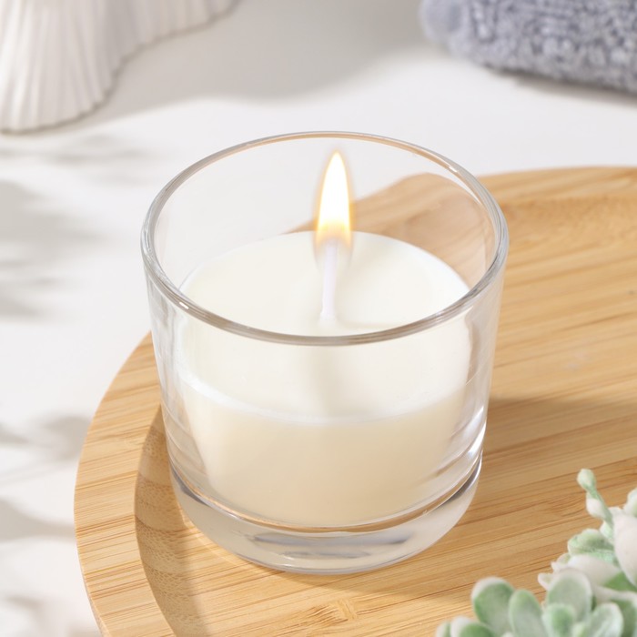 Свеча ароматическая в стакане АЛАНИЯ Французкая ваниль, 5,5 см свеча ароматическая в стакане алания белая лилия