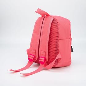 

Рюкзак детский, отдел на молнии, наружный карман, 2 боковых кармана, цвет коралловый