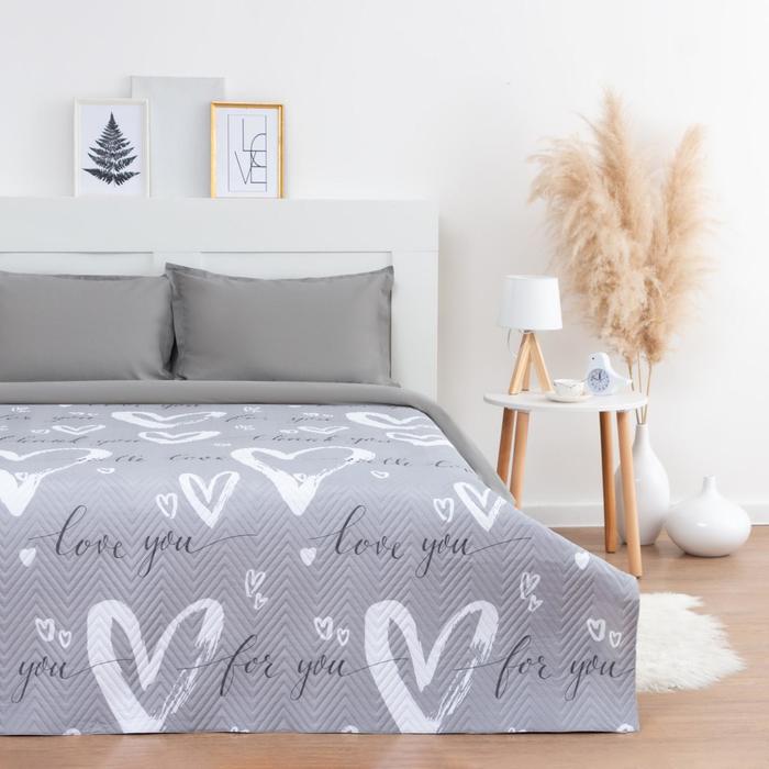 

Покрывало LoveLife 1,5 сп "Сердца" 150*210±5см, микрофайбер, 100% п/э