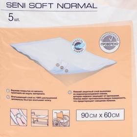 

Пеленки впитывающие Seni Soft Normal, 90х60 см, по 5 шт