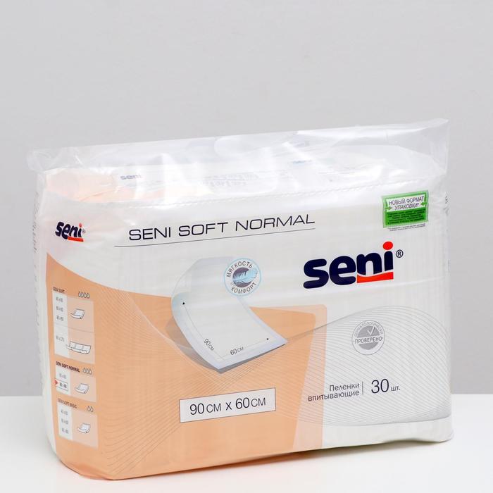 Пеленки впитывающие Seni Soft Normal, 90х60 см, по 30 шт