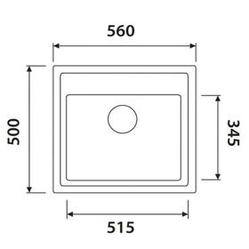 

Мойка кухонная из камня KAISER KGM-5750-BP, врезная, квадратная, 720х580х280 мм, цвет черный 70025