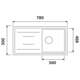 

Мойка кухонная из камня KAISER KGM-7850-SB, врезная, 880х580х270 мм, песочный мрамор