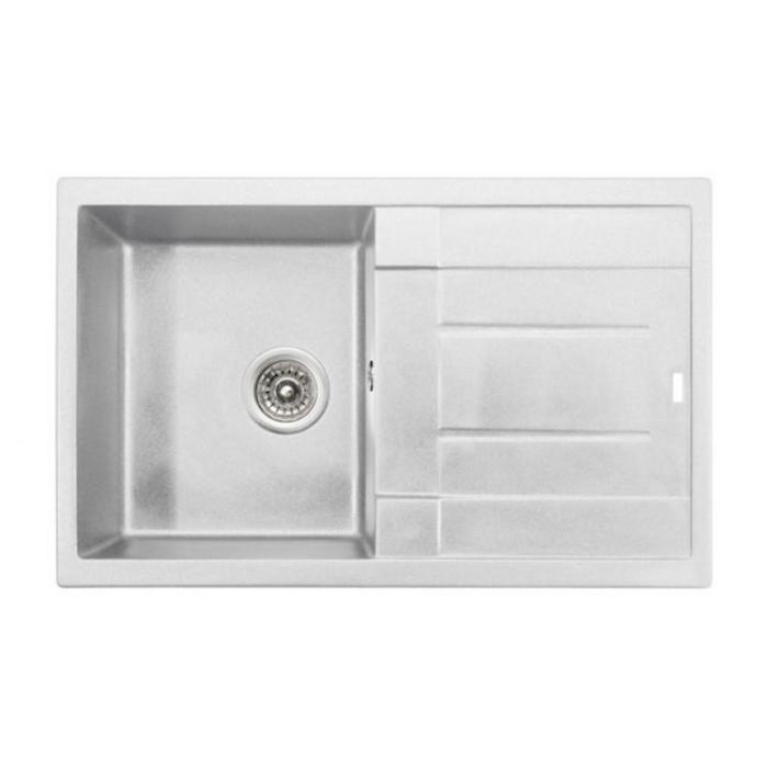 

Мойка кухонная из камня KAISER KGM-7850-W, врезная, квадратная, 880х580х270 мм, цвет белый
