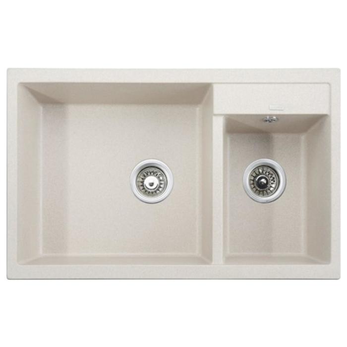 

Мойка кухонная из камня KAISER KG2M-8050-SB, двойная, 880х580х270 мм, песочный мрамор