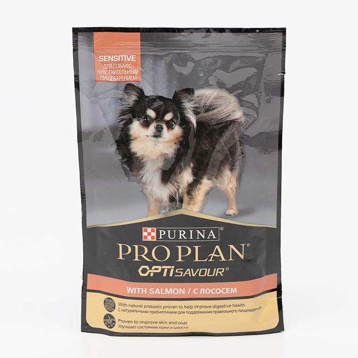 Влажный корм PRO PLAN д/собак, чувст/пищев, лосось, пауч, 100 г