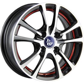

Диск литой YST X-3 6.5x16 4x108 ET26 d65.1 BKFRSI