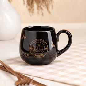 

Чашка "Петелька", чёрная, золотая деколь кофе, 0.25 л, микс