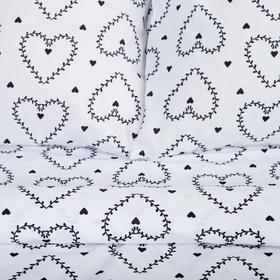 

Постельное белье Этель Евро Grey heart 200*217 см, 240*220 см, 70*70 см - 2 шт