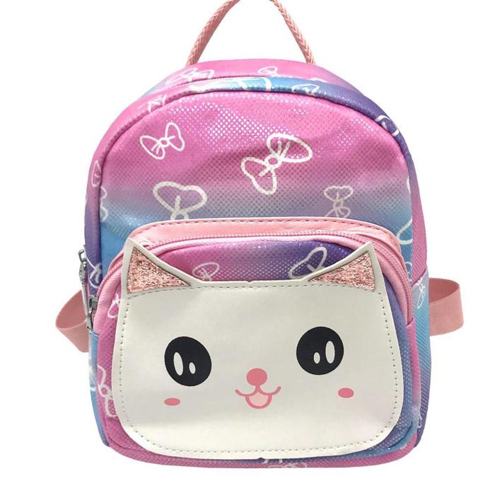 Рюкзак детский, отдел на молнии, наружный карман, цвет розовый/белый/перламутровый