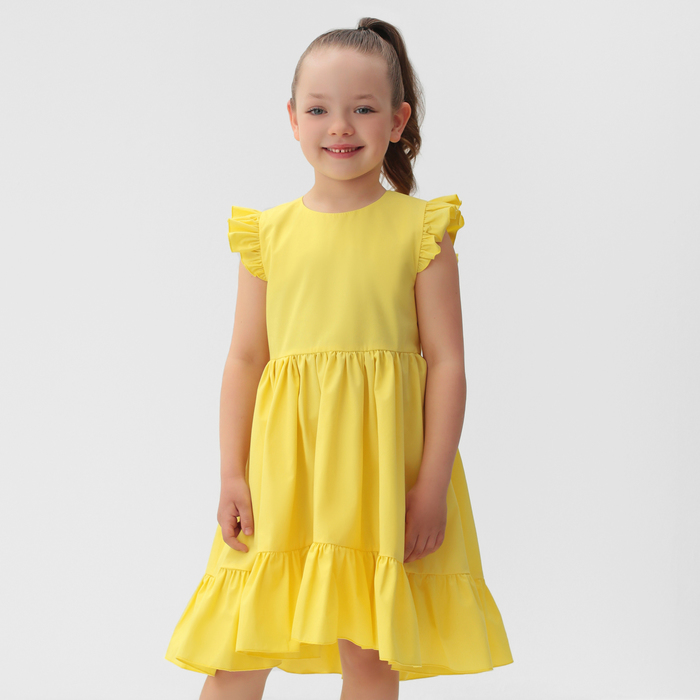 Платье детское KAFTAN Princess, размер 36 (134-140), цвет жёлтый платье детское kaftan princess размер 36 134 140 цвет жёлтый