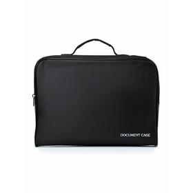 

Папка деловая, отдел на молнии, цвет черный 28х39х7см