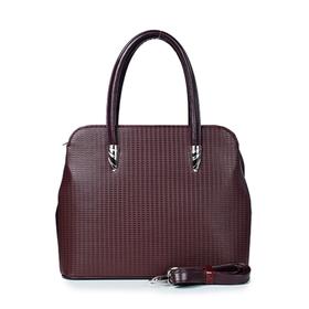 

Сумка тоут, отдел на молнии, цвет бордо 26х35х13см