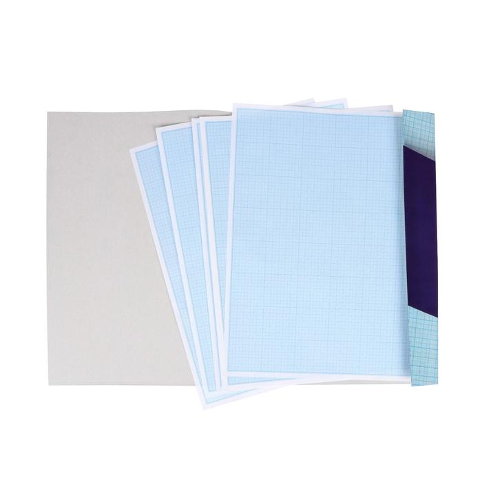 Бумага миллиметровая А3, 10 листов Calligrata, голубая сетка