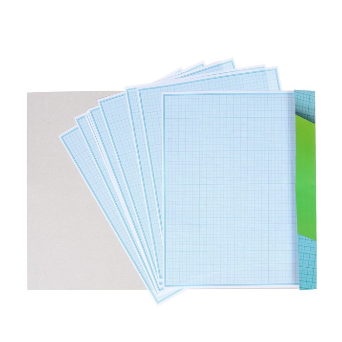 Бумага миллиметровая А4, 10 листов Calligrata, голубая сетка