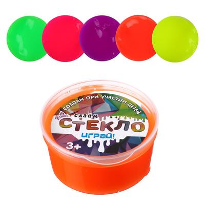Слайм «Стекло», яркие неоны, 50 г, МИКС - Фото 1