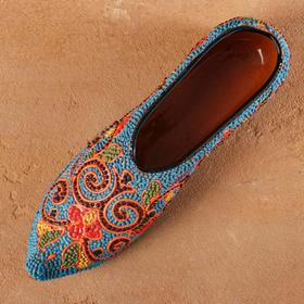 

Сувенир керамический "Туфелька" с росписью, 17см