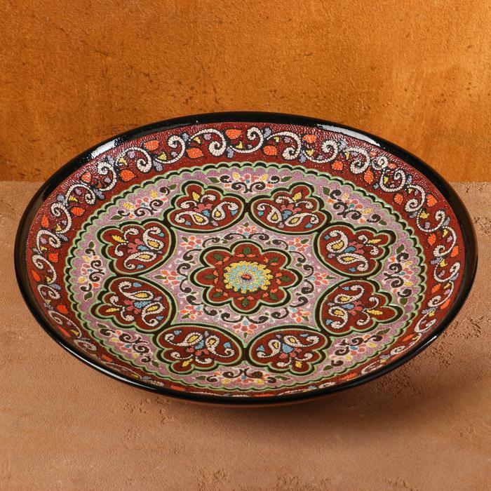 

Ляган Риштанская Керамика "Самарканд", 32 см, микс