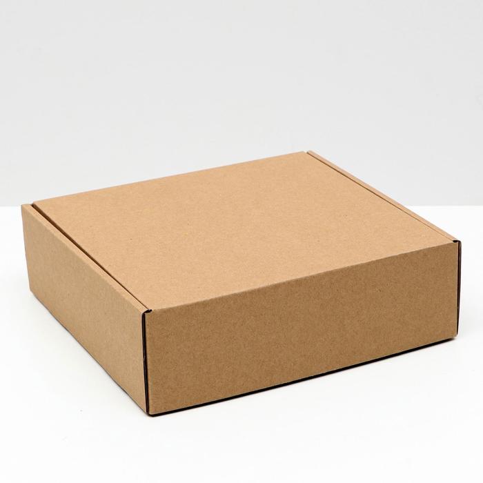 Коробка самосборная, крафт, 22,5 х 21 х 7 см коробка самосборная белая 22 5 х 21 х 7 см