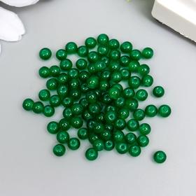 

Набор стеклянных бусин "Candy" 4 мм, 100 шт, зелёный