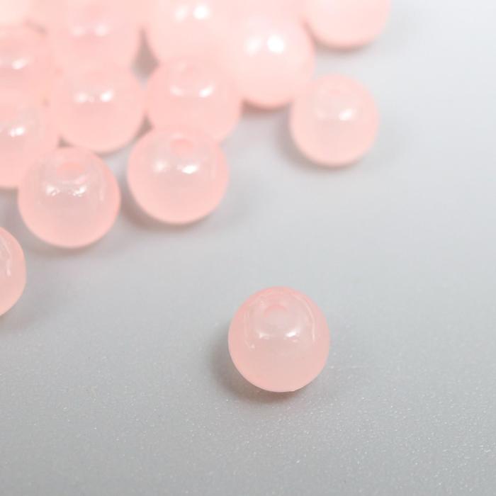 фото Набор стеклянных бусин "candy" 4 мм, 100 шт, пыльно-розовый астра
