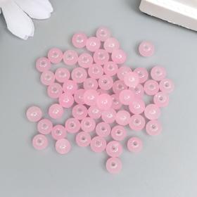 

Набор стеклянных бусин "Candy" 6 мм, 65 шт, нежно-розовый