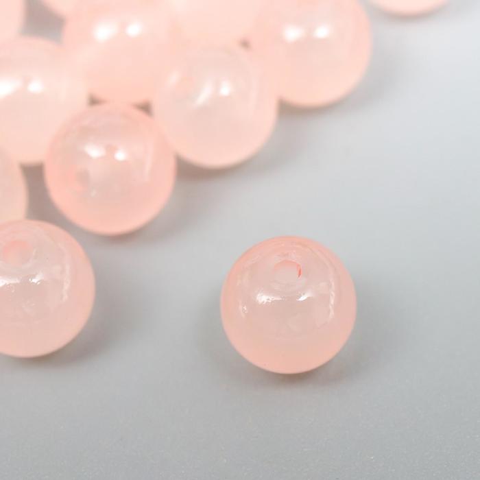 фото Набор стеклянных бусин "candy" 8 мм, 50 шт, пыльно-розовый астра