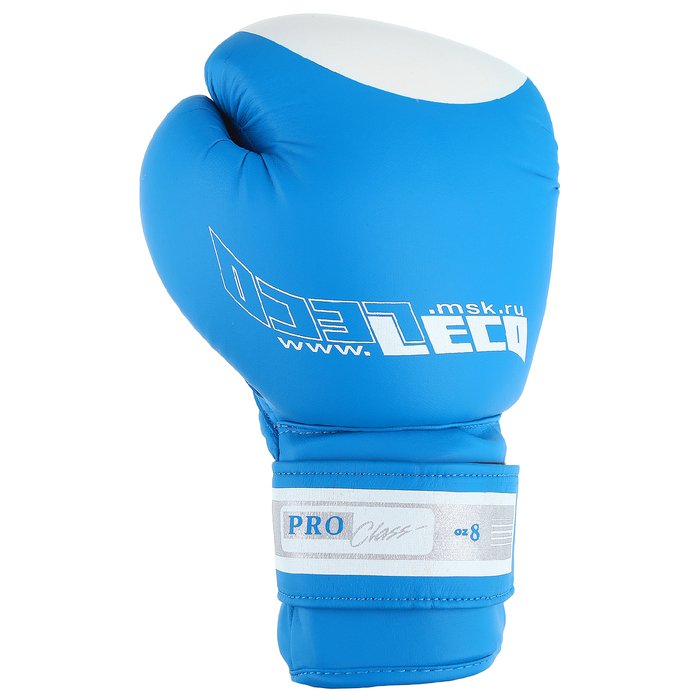Перчатки боксерские, 8 унций, цвет: синий