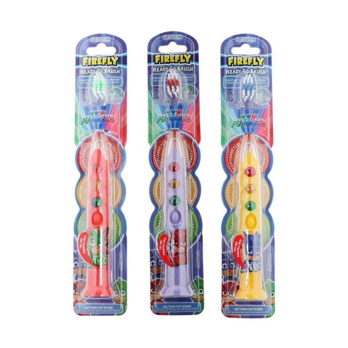 Зубная щётка PJ MASKS, таймер, подсветка-светофор, мягкая щетина, детям с 3 лет