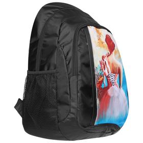 

Рюкзак для гимнастики, ткань п/э, 49 х 31 х 17 см, цвет чёрный, 210-020