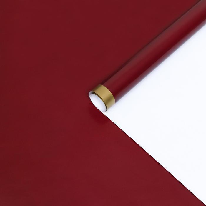 Бумага глянцевая "Золотая полоса", бордовая , 1 х 0,7 м, 2 шт.