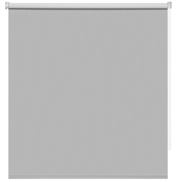 фото Рулонная штора блэкаут «шалюр», 70х160 см, цвет серебристый decofest