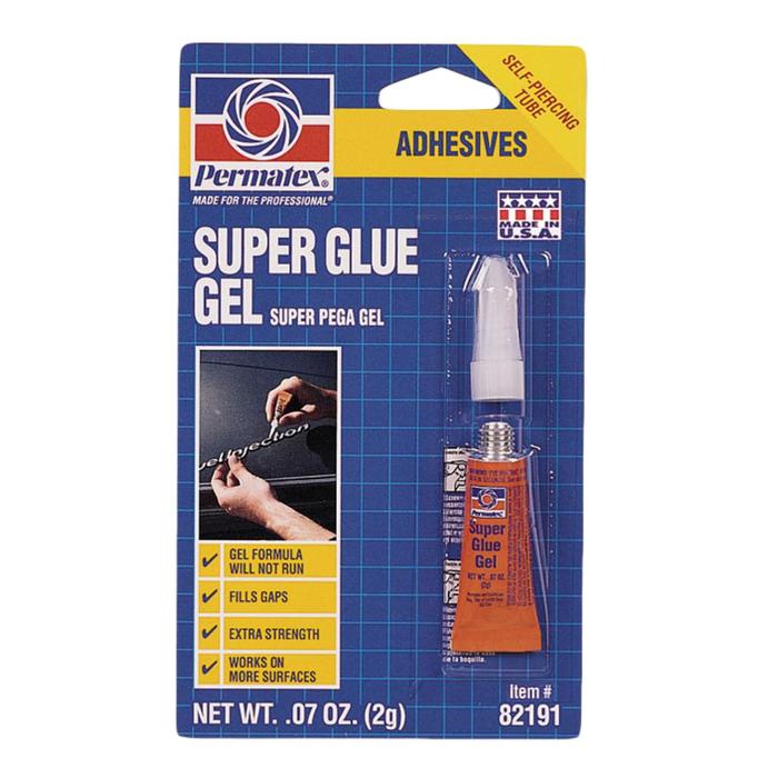 Клей-супер универсальный SUPER GLUE PERMATEX, гель, 2 г PR-82191