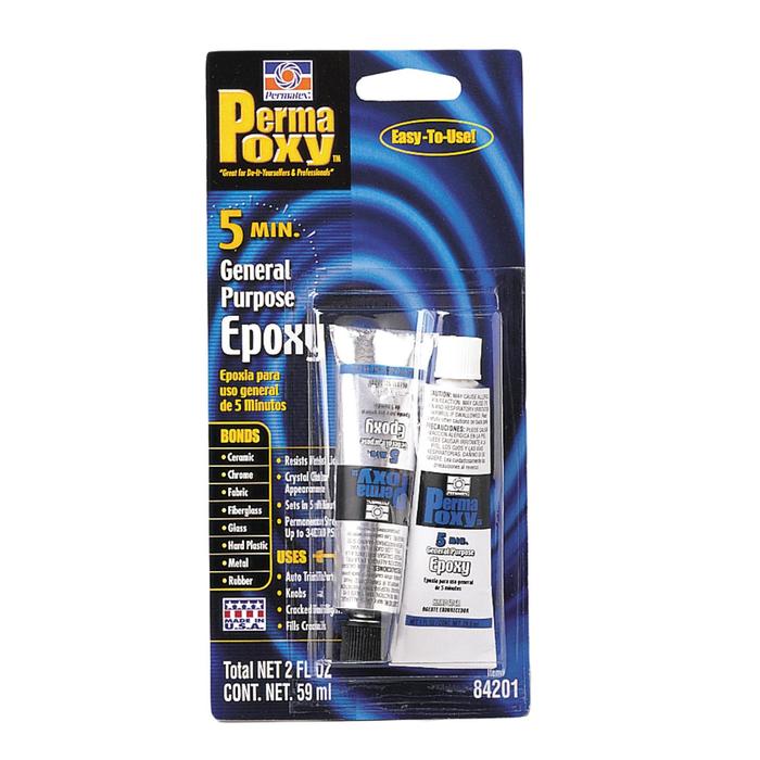 Эпоксидный клей PERMATEX, универсальный, прозрачный, двухкомпонентный, 59 г  PR-84201