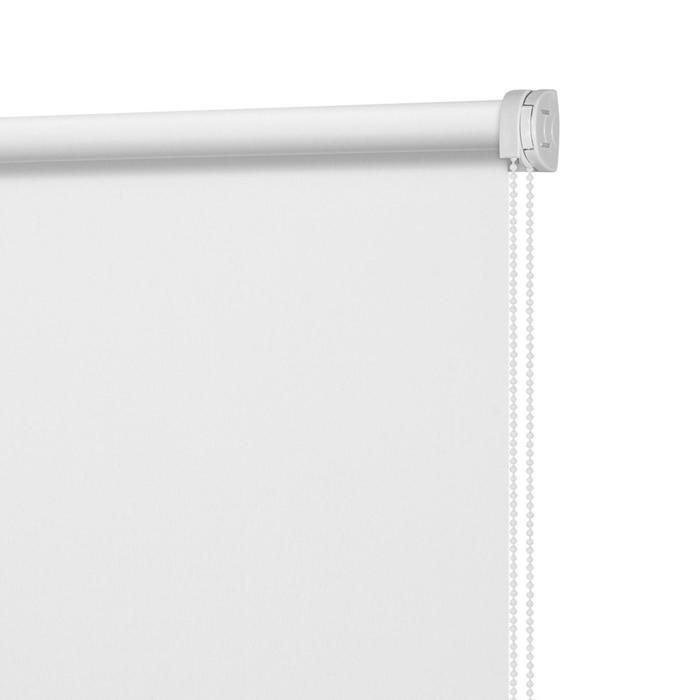 фото Рулонная штора «плайн», 100х160 см, цвет белый decofest