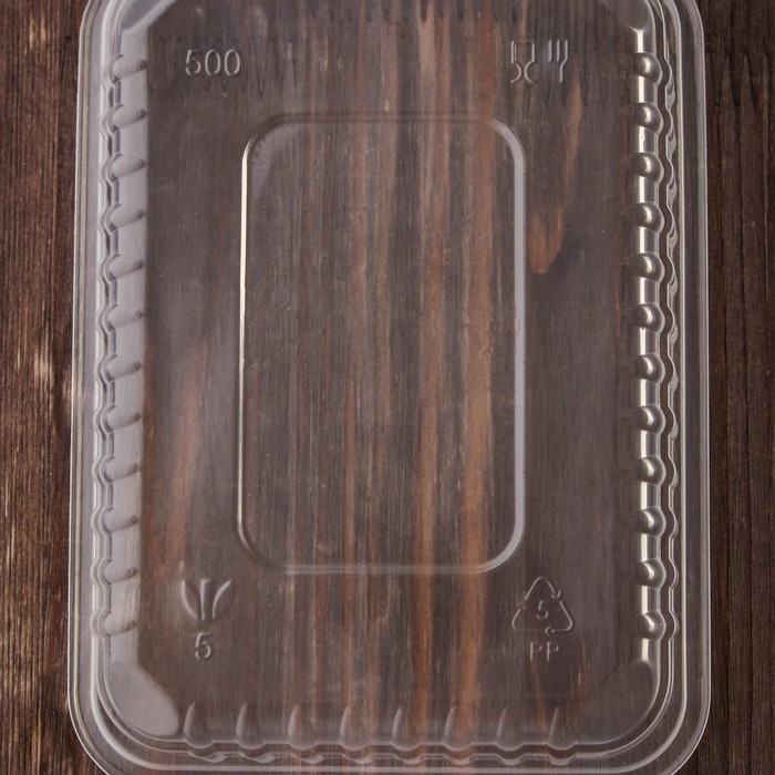 Контейнер одноразовый «Южуралпак», КР-179, 500 гр, 17,9×13,2×3,7 см, цвет прозрачный