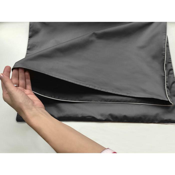 

Наволочка Satin Luxe, размер 52х74 см, цвет графит