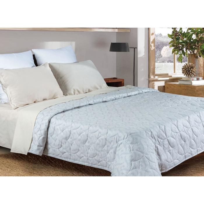 Одеяло-покрывало Organic Cotton 150х220 см, цвет серо-голубой подушка organic cotton размер 68x68 см цвет серо голубой
